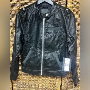 Members Only- Sleek Black Jacket, Women, New with tags, Size:14/16